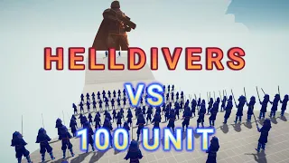 HELLDIVERS VS EVERY 100 UNIT TABS - Totally Accurate Battle Simulator