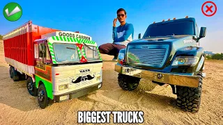 12 Wheels Biggest RC TATA Truck Vs Traxxas Mega Ultimate Truck Unboxing - Chatpat toy TV