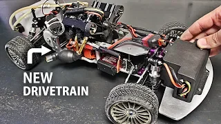 RC V4 Engine Car TRANSMISSION Mods & FIRST TEST!