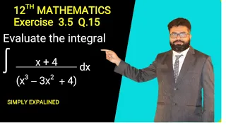 12th Maths Exercise 3.5 Q.15 Integration Anti Derivative Integration By Partial Fraction