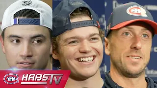 Nick Suzuki, Cole Caufield + more Habs address the media at training camp | LIVE PRESS CONFERENCES