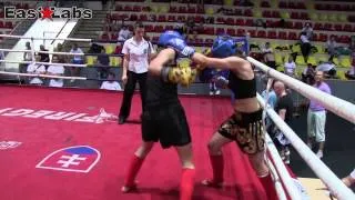 2013 MS v kickboxe BB, LK ženy  56kg   Petríková V  vs Nižníková A