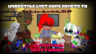 Undertale reacts to Glitchtale HATE'S Origins (My AU/AT, Angst, Charisk, Gacha Club)