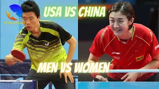 Chinese National Women's Team vs The USA Men's Team