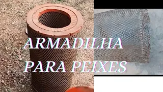 como fazer armadilha para peixe, com filtro de caminhão!! tutorial