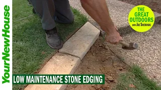 Low Maintenance Stone Edging - The Great Outdoors