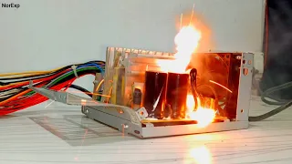 Crazy Explosion Experiment🔥| Power supply go boom