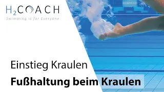 Fußhaltung beim Kraulen