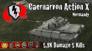 Caernarvon Action X  |  5,8K Damage 5 Kills  |  WoT Blitz Replays
