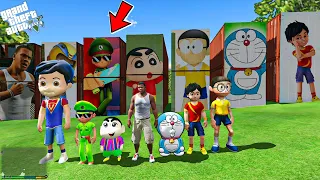 GTA 5 : Franklin, Shinchan, Shiva, Doraemon, and Little Shingam Epic Unboxing Gifts in GTA5!