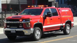 LBFD NEW Battalion 1, Engine 1, & Truck 1 Responding