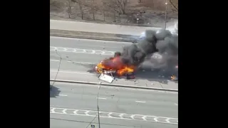 На улице Лобачевского взорвалась и сгорела газель 🔥