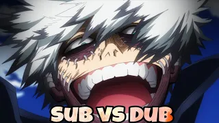 Dub vs Sub - Dabi's Dance which one is better? | My Hero Academia s6 ep11