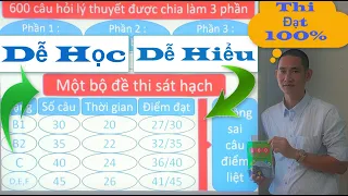 600 câu hỏi lý thuyết lái xe ô tô ( Phần chữ Câu 151 - câu 200 ) - Thầy Tâm