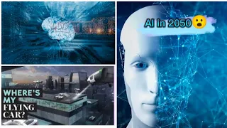 The power of AI in 2050: A journey through a future filled with intelligent technologies.