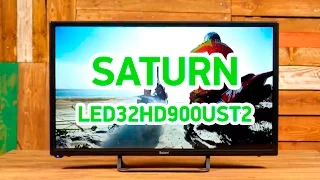 Saturn LED32HD900UST2 - смарт-телевизор со встроенным Т2 тюнером - Видео демонстрация