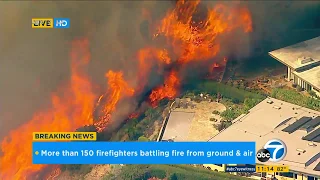 Pacific Palisades brush fire threatens homes I ABC7