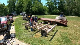 Reflooring the Hay Wagon (Time Lapse)