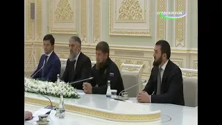 O‘zbekiston Prezidenti Shavkat Mirziyoyev Checheniston rahbari Ramzan Qodirovni qabul qildi