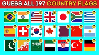 Flags Of The World Quiz: Can You Guess All 197 Country Flags in the World | Guess The Flag