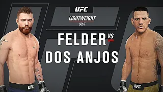 UFC Fight Night | Paul Felder vs Rafael dos Anjos | Full Fight Highlights | UFC 2020 | UFC 4