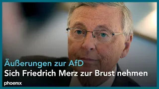 Wolfgang Bosbach und Karl-Rudolf Korte zu den Äußerungen von Friedrich Merz über die AfD am 24.07.23