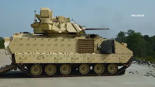 Terrifying US Military Bradley Fighting Vehicle Live Shot