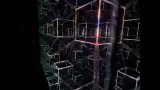 Biggest Tesseract Hypercube Infinity Mirror Art Sculpture by Nicky Alice 4th Dimension