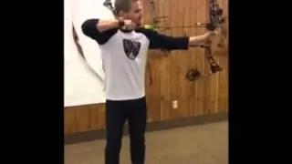 Stephen Amell-practice archery (Martin Archery)