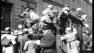 German army and Freikorps in Berlin during the Kapp Putsch of 1920 HD Stock Footage