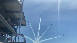 Thunderbirds flyover at the 2022 Indianapolis 500