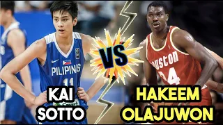 Kai Sotto vs Hakeem Olajuwon Post Moves Comparison Film Study