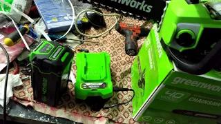 ПИЛА GREENWORKS GD40CS15 а что внутри