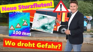 VORWARNUNG: Alarmstufe ROT! Am Wochenende droht wieder Land unter! Starkregen, Gewitter, Unwetter!