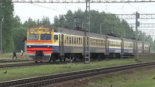 Электропоезд ЭР2-8029 на ст. Олайне / ER2-8029 EMU at Olaine station