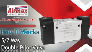 How 5/2 Way Double Pilot Valve Works | Pilot valve Working Animation | Airmax Pneumatics LTD.