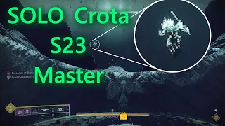 Crota solo glitch master challenge S23
