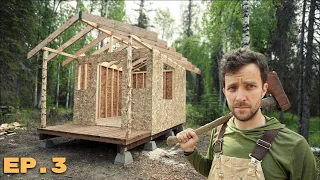 Building A Cabin In The Wilds of Alaska | ASMR | Framing