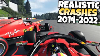 F1 REALISTIC CRASHES 2014 - 2022 #5