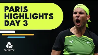 Nadal Battles Paul; Alcaraz, Medvedev, Tsitsipas All in Action | Paris 2022 Day 3 Highlights