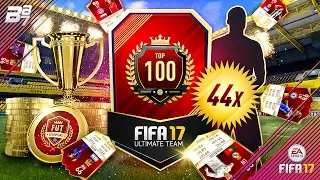 44 RED TOTS AND A LEGEND IN A PACK! FUT CHAMPIONS REWARDS! | FIFA 17 ULTIMATE TEAM