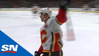 Mikael Backlund Gets By Ducks Then Scores Shorthanded With Backhand