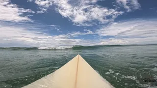 SURFING WAVES ON HIGH TIDE (RAW POV)