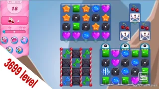 Candy crush Saga level 3699||clear all ingredients|| No booster use||