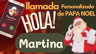 🎅PAPA NOEL le habla a MARTINA