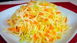 Dining Room Fresh Cabbage Salad How to Make Delicious Crispy Cabbage Salad with Vinegar