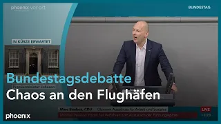 Bundestagsdebatte zum Chaos an den Flughäfen am 07.07.22