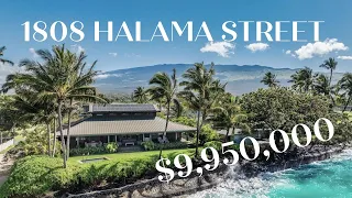 Hidden OCEANFRONT Gem - $10M HALAMA Street