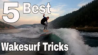 Top 5 BEST WAKESURF Tricks to Learn this Summer!!!