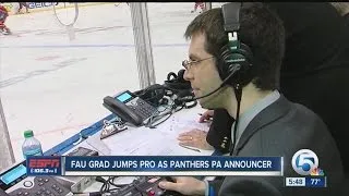 FAU Grad Jumps Pro As Florida Panthers PA Announcer
